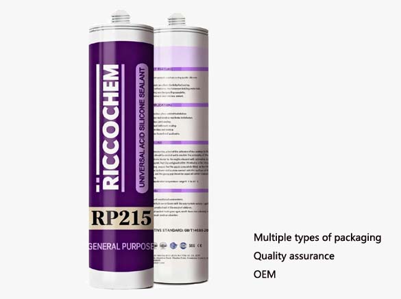 General-purpose acidic silicone sealant RP215